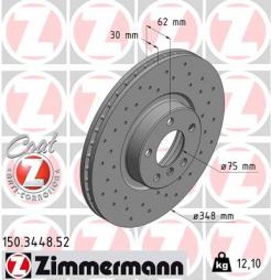 Disque de frein ZIMMERMANN (150.3448.52), BMW, X5, X6 