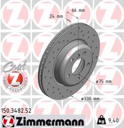 Disque de frein ZIMMERMANN (150.3482.52), BMW, 5er Touring, 5er 