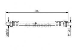 Flessibile del freno BOSCH (1 987 476 453), MERCEDES-BENZ, A-Klasse, B-Klasse 