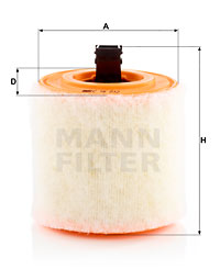 Air Filter MANN-FILTER (C 16 012), OPEL, Astra K, Astra K Caravan 