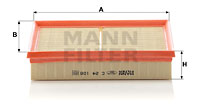 Air Filter MANN-FILTER (C 24 106), MERCEDES-BENZ, SLK 
