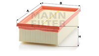 Luftfilter MANN-FILTER (C 2485/1), RENAULT, Clio III, Clio Grandtour, Clio II, Clio IV, Clio IV Grandtour 