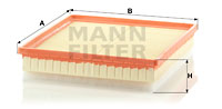Air Filter MANN-FILTER (C 30 163), OPEL, RENAULT, NISSAN, Vivaro Combi, Trafic II Bus, Primastar Bus, Vivaro Kasten 