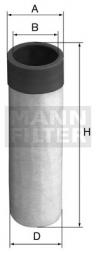 Sekundärluftfilter MANN-FILTER (CF 50) 