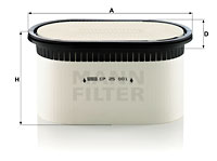 Luftfilter MANN-FILTER (CP 29 550) 