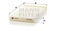 Filter, interior air MANN-FILTER (CU 15 001), NISSAN, Juke, Leaf, Cube 