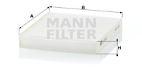 Filter, interior air MANN-FILTER (CU 19 001), KIA, Soul II, Soul 