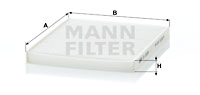 Filter, interior air MANN-FILTER (CU 2026), LANCIA, FIAT, FORD, Ypsilon, 500/595/695, 500C/595C/695C, Panda Van, Panda, 500 C, 500, KA 