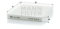 Filter, Innenraumluft MANN-FILTER (CU 2043), MAZDA, 6 Hatchback, 6 Stufenheck, 6 Station Wagon, 2, CX-7, 6 Kombi 