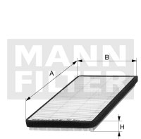 Filter, Innenraumluft MANN-FILTER (CU 2136) 