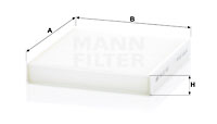 Filter, Innenraumluft MANN-FILTER (CU 22 023), SUZUKI, Vitara, SX4 S-Cross 