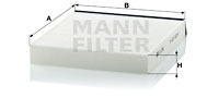 Filter, Innenraumluft MANN-FILTER (CU 2240), RENAULT, Megane Scenic, Scénic I Großraumlimousine 