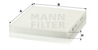 Filter, interior air MANN-FILTER (CU 23 009), ALFA ROMEO, Giulietta 