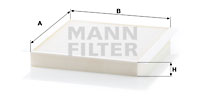 Filter, Innenraumluft MANN-FILTER (CU 2356), HYUNDAI, Elantra, Elantra Stufenheck, Matrix, Coupe 