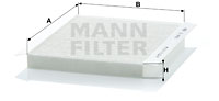 Filter, Innenraumluft MANN-FILTER (CU 2422), LANCIA, FIAT, Delta III, Bravo II, Stilo, Stilo Multi Wagon 