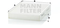 Filter, interior air MANN-FILTER (CU 2433), FORD, Fiesta V, Fusion 