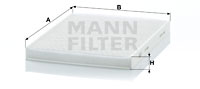 Filter, interior air MANN-FILTER (CU 2436), FORD, Fiesta VI, Transit Courier Kombi, Tourneo Courier Kombi, B-Max, Ecosport, KA+, Fiesta VII, KA+ Stufenheck 
