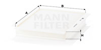 Filter, Innenraumluft MANN-FILTER (CU 2622), CHEVROLET, OPEL, Captiva, Antara 