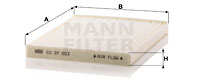 Filter, Innenraumluft MANN-FILTER (CU 27 003) 
