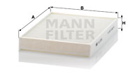 Filter, interior air MANN-FILTER (CU 2736-2), BMW, ALPINA, 5er, 5er Touring, B10, B10 Kombi 
