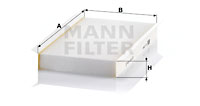 Filtre, air de l'habitacle MANN-FILTER (CU 2747), LAND ROVER, Discovery IV, Range Rover Sport, Discovery III 