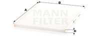 Filter, Innenraumluft MANN-FILTER (CU 28 004), TOYOTA, IQ 