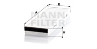Filter, Innenraumluft MANN-FILTER (CU 3023-2), VW, AUDI, XL1, A6, A6 Avant, A6 Allroad 