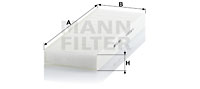 Filter, interior air MANN-FILTER (CU 3869) 