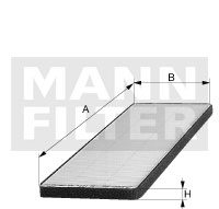 Filter, Innenraumluft MANN-FILTER (CUK 23 004-2), MAZDA, MPV II, RX-8 
