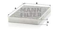 Filter, interior air MANN-FILTER (CUK 3192), AUDI, A6, A6 Avant, 100, 100 Avant, Allroad 