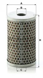 Filter, operating hydraulics MANN-FILTER (H 601/4) 