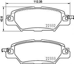Brake Pad Set, disc brake BREMBO (P 49 053), MAZDA, CX-5 