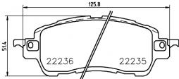 Bremsbelagsatz, Scheibenbremse BREMBO (P 49 055), MAZDA, 2 
