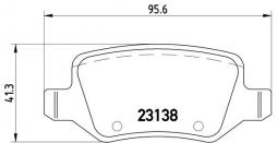 Brake Pad Set, disc brake BREMBO (P 50 090), MERCEDES-BENZ, A-Klasse, B-Klasse 