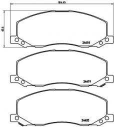 Brake Pad Set, disc brake BREMBO (P 59 058), BENTLEY, OPEL, SAAB, Flying Spur, Insignia A Caravan, Insignia A, Insignia A Stufenheck, Insignia A Country Tourer, 9-5, Continental Flying Spur 