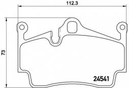 Brake Pad Set, disc brake BREMBO (P 65 028), PORSCHE, Boxster, Cayman, Boxster Spyder, 718 Boxster, 718 Cayman 