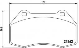 Brake Pad Set, disc brake BREMBO (P 68 036), RENAULT, Megane III Coupe, Megane II, Clio III 