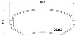 Kit de plaquettes de frein, frein à disque BREMBO (P 79 018), SUZUKI, Grand Vitara I Cabriolet, Grand Vitara II 