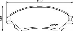 Kit de plaquettes de frein, frein à disque BREMBO (P 79 032), SUZUKI, Vitara, SX4 S-Cross 