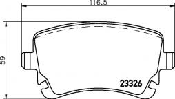 Brake Pad Set, disc brake BREMBO (P 85 143), BENTLEY, AUDI, Continental Cabriolet, Continental Coupe, Continental Flying Spur, A6 Avant, A6 