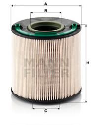 Fuel filter MANN-FILTER (PU 1040 x), VW, Touareg 