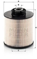 Fuel filter MANN-FILTER (PU 1046/1 x) 