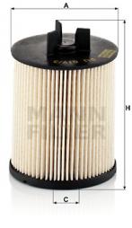 Fuel filter MANN-FILTER (PU 819/3 x), AUDI, A2 