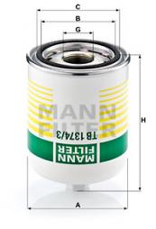 Air Dryer Cartridge, compressed-air system MANN-FILTER (TB 1374/3 x) 