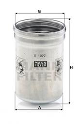 Filtre à huile MANN-FILTER (W 1022) 