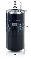 Hydraulic Filter, steering system MANN-FILTER (W 1170) 