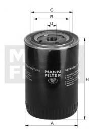 Filtro, Sistema idraulico di lavoro MANN-FILTER (W 723/3) 