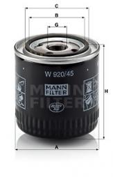 Filtre à huile MANN-FILTER (W 920/45), FORD, MAZDA, MG, ROVER, LAND ROVER, Mondeo II, Mondeo II Stufenheck, Mondeo II Turnier, Cougar, Tribute, Maverick, Mondeo III Stufenheck, Mondeo III, Mondeo III Turnier, MG ZT, MG ZT- T, Discovery III, Mondeo I 