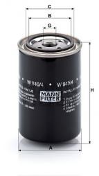 Filtro olio MANN-FILTER (W 940/4) 