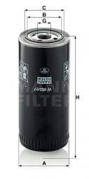 Filtre à huile MANN-FILTER (W 962/27) 